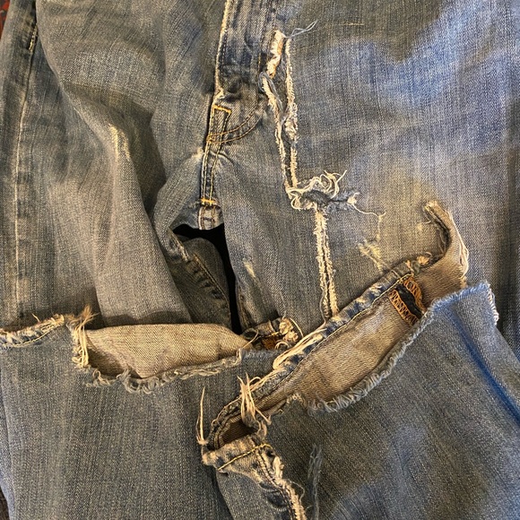 VINTAGE ABERCROMBIE & FITCH ORIGINAL 5 POCKET DENIM MENS BLUE JEANS ⭐️⭐️⭐️⭐️⭐️ - Picture 15 of 16
